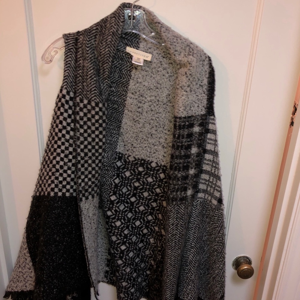 Mock patchwork swing vest